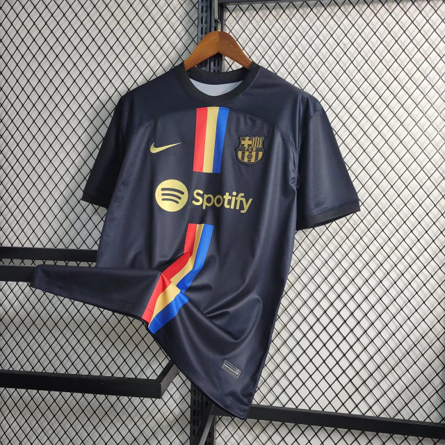 Nova Camisa Barcelona 23/24 Azul/Vermelho - (FRETE GRÁTIS)