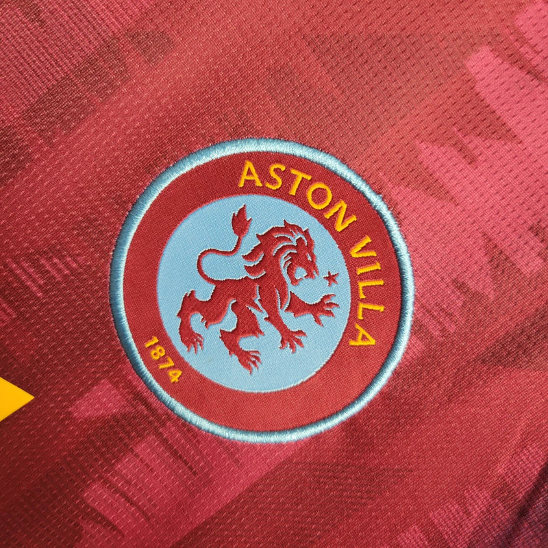 Nova Camisa Aston Villa 1 Torcedor 2023/24 [FRETE GRÁTIS]