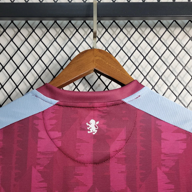 Nova Camisa Aston Villa 1 Torcedor 2023/24 [FRETE GRÁTIS]