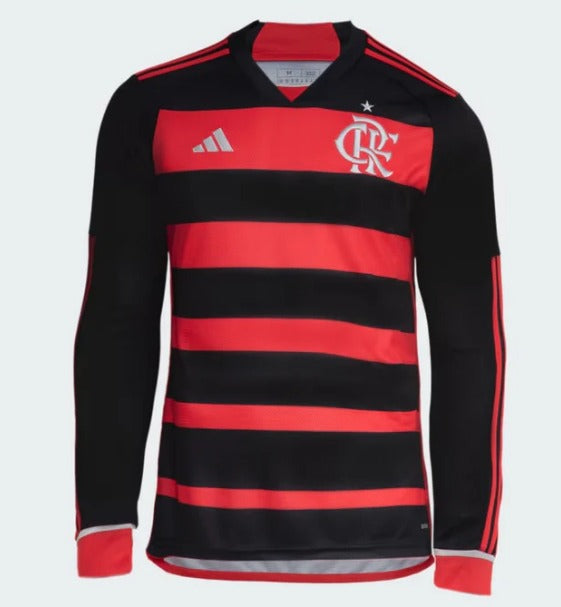 Nova Camisa Principal Manga Longa Flamengo 2024/2025 [FRETE GRÁTIS]