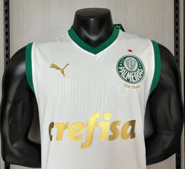 Camisa Puma Palmeiras II 2024/25 Branca - Regata (FRETE GRÁTIS)