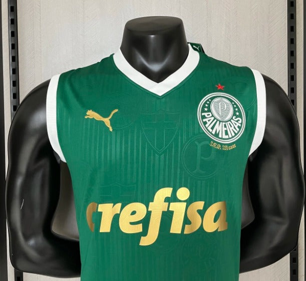 Camisa Puma Palmeiras I 2024/25 Verde - Regata (FRETE GRÁTIS)