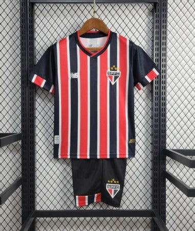 Novo Kit Infantil São Paulo II New Balance Camisa + Shorts 2024/25 (FRETE GRÁTIS)