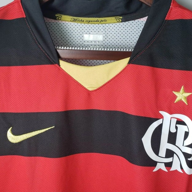 Camisa Flamengo Retrô 2009 Vermelha e Preta [FRETE GRÁTIS]