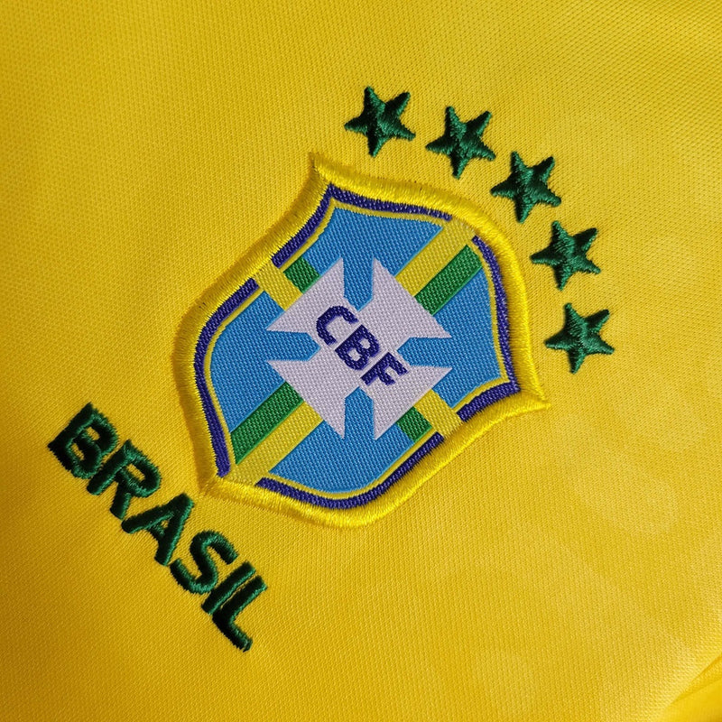 Kit Infantil Nova Camisa + Shorts Nike do Brasil - Nova Camisa da Seleção Brasileira Copa QATAR 2022